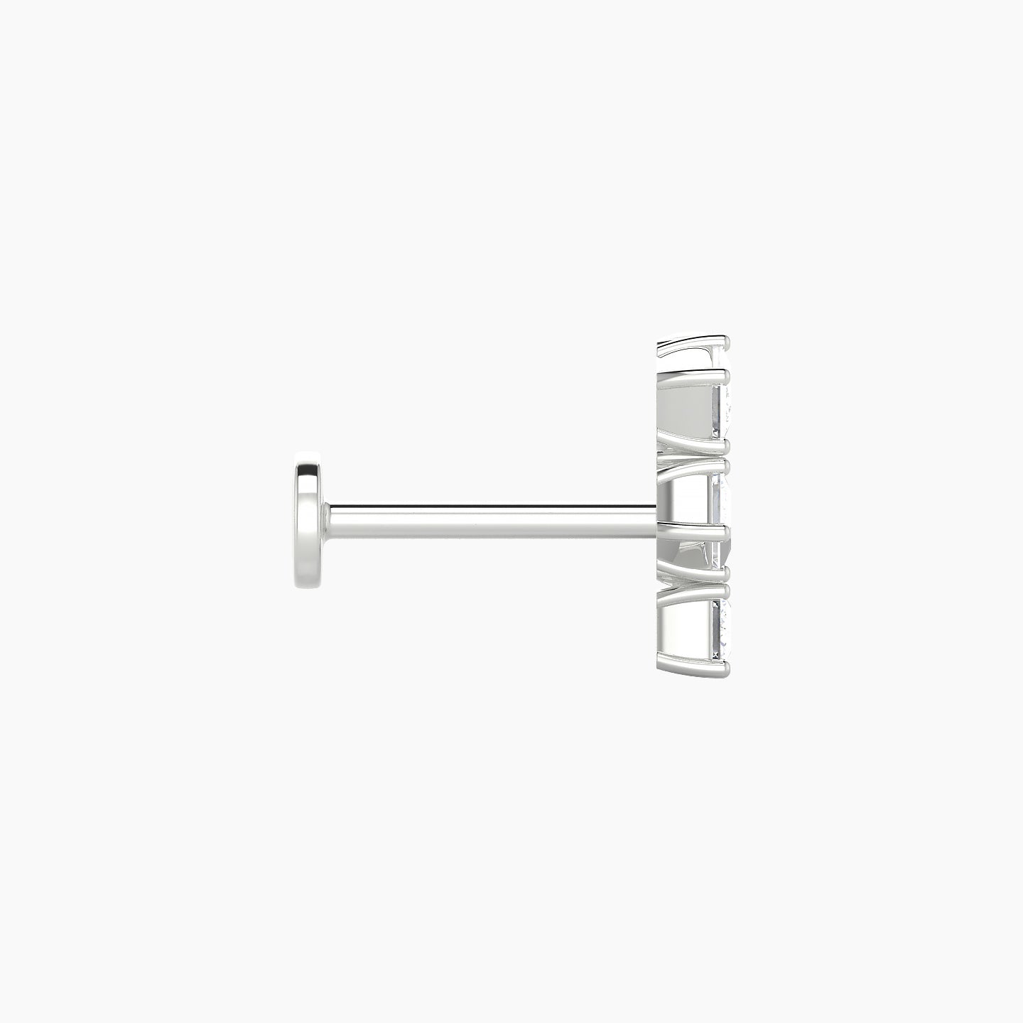 Ariana M | 18k White Gold 9.5 mm 8 mm Diamond Piercing