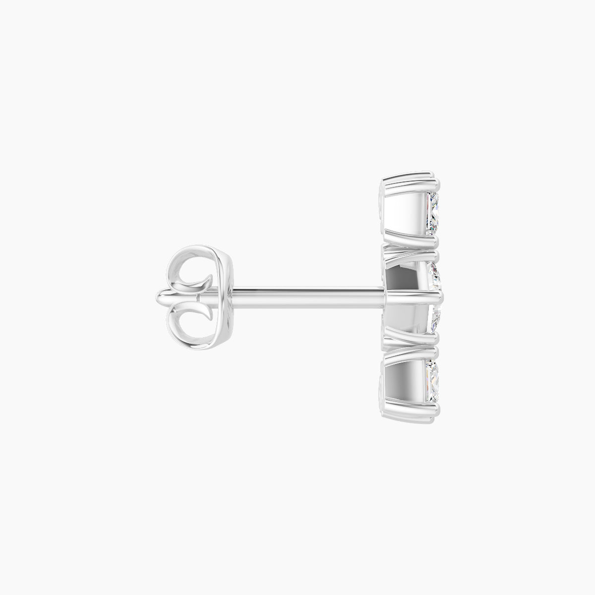 Ariana M | 18k White Gold 9.5 mm Diamond Earring