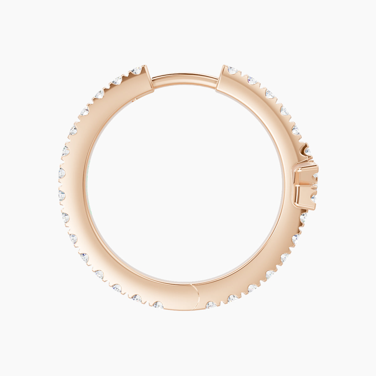 Asteria | 18k Rose Gold 11 mm Star Diamond Hoop Piercing