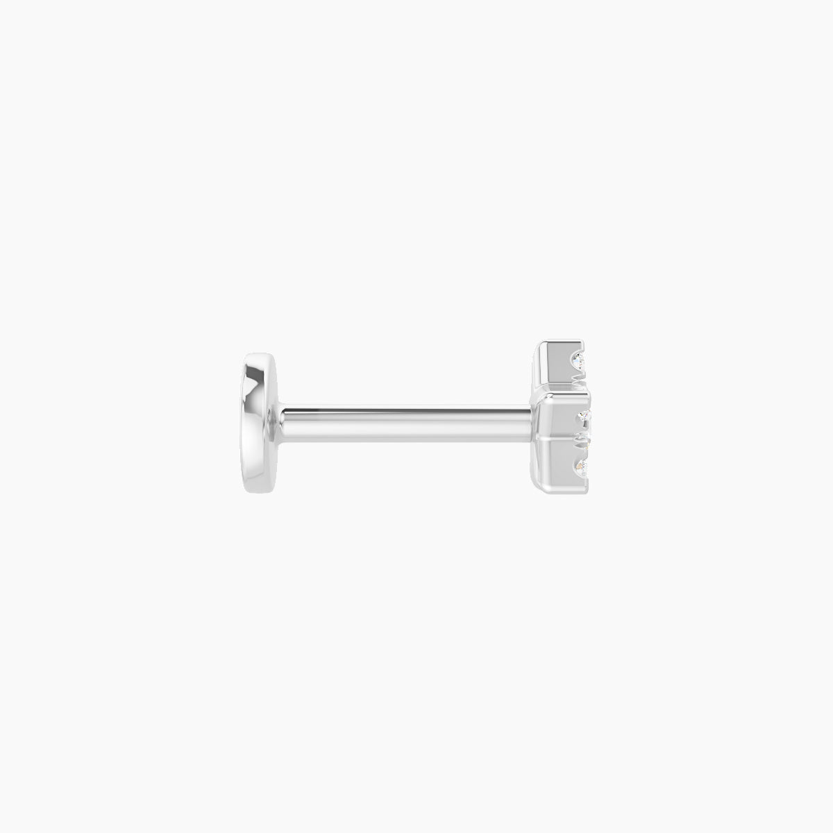 Asteria | 18k White Gold 5 mm 6.5 mm Star Diamond Piercing