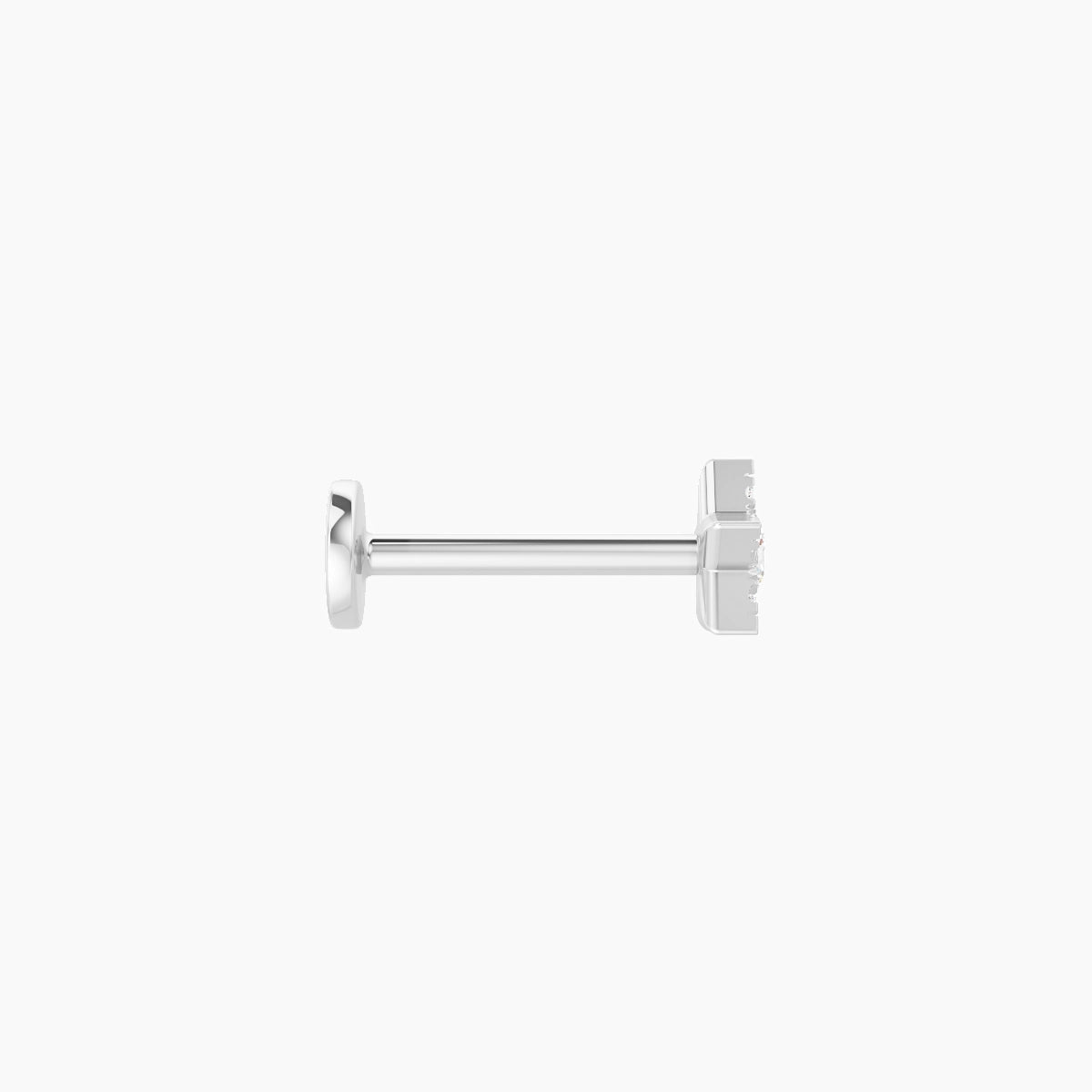 Asteria | 18k White Gold 4.5 mm 8 mm Star Diamond Nose Piercing