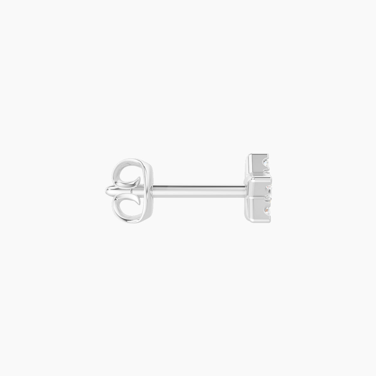 Asteria | 18k White Gold 5 mm Star Diamond Earring