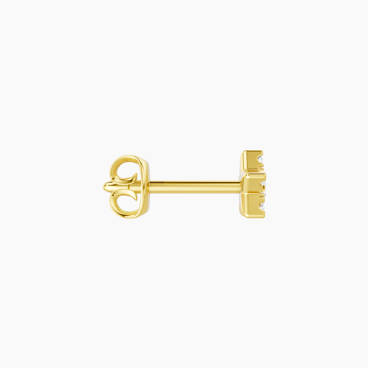 Asteria | 18k Yellow Gold 5 mm Star Diamond Earring