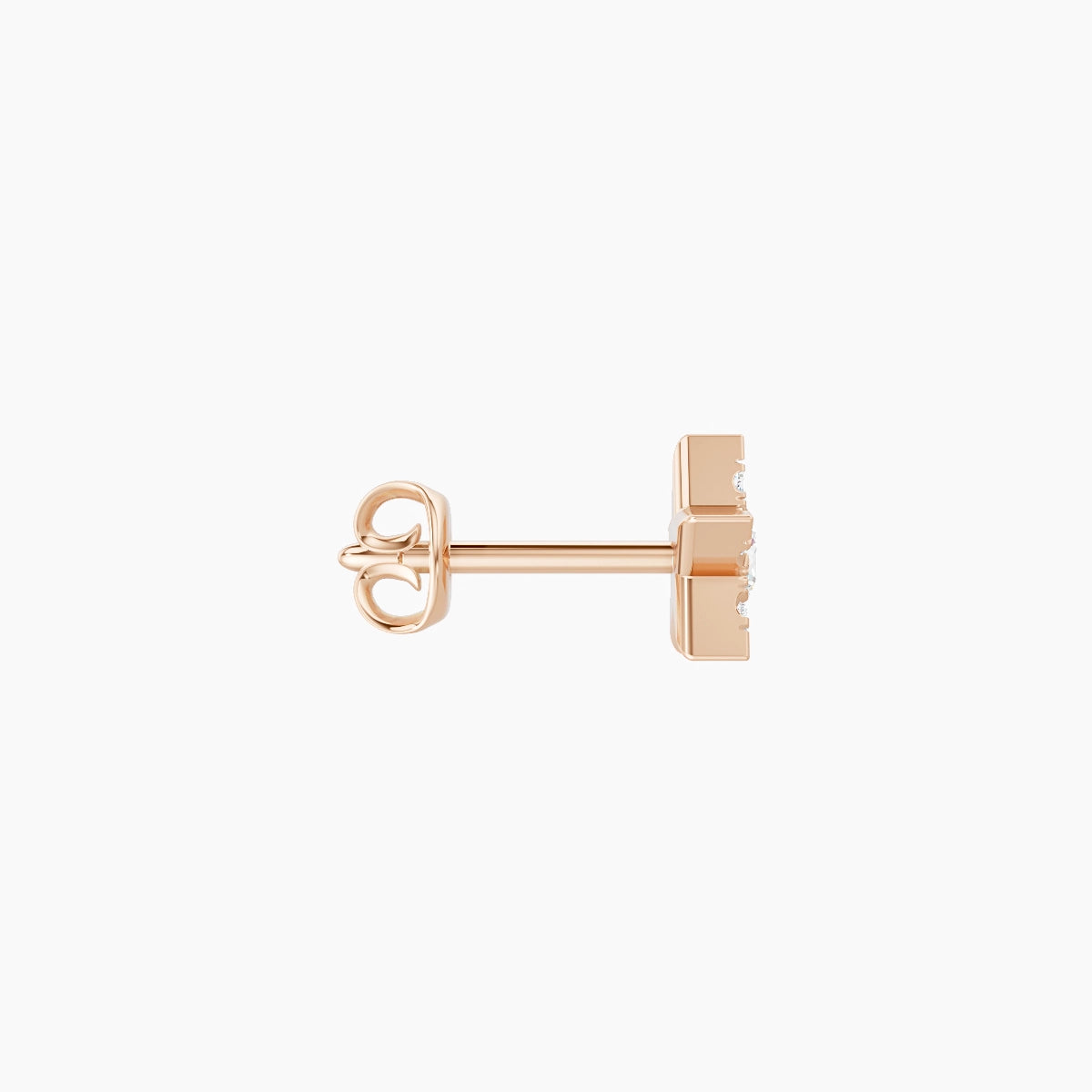 Asteria | 18k Rose Gold 5.6 mm Star Diamond Earring