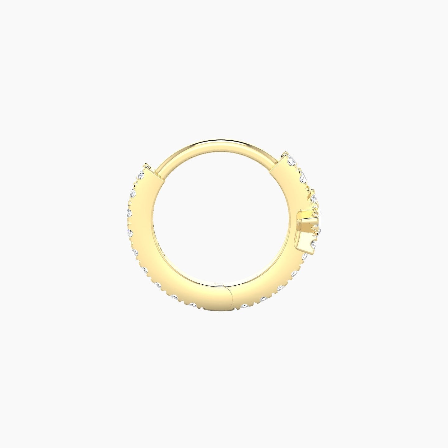 Asteria | 18k Yellow Gold 8 mm Star Diamond Nose Ring Piercing