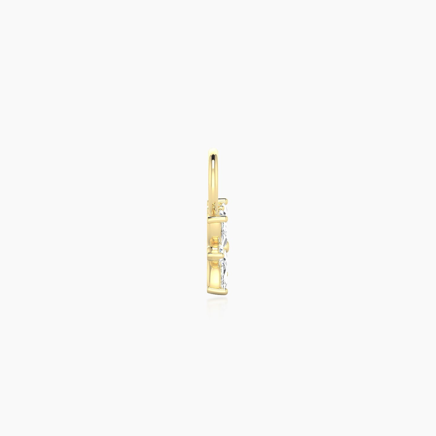 Aurore | 18k Yellow Gold 5.5 mm Flower Diamond Charm