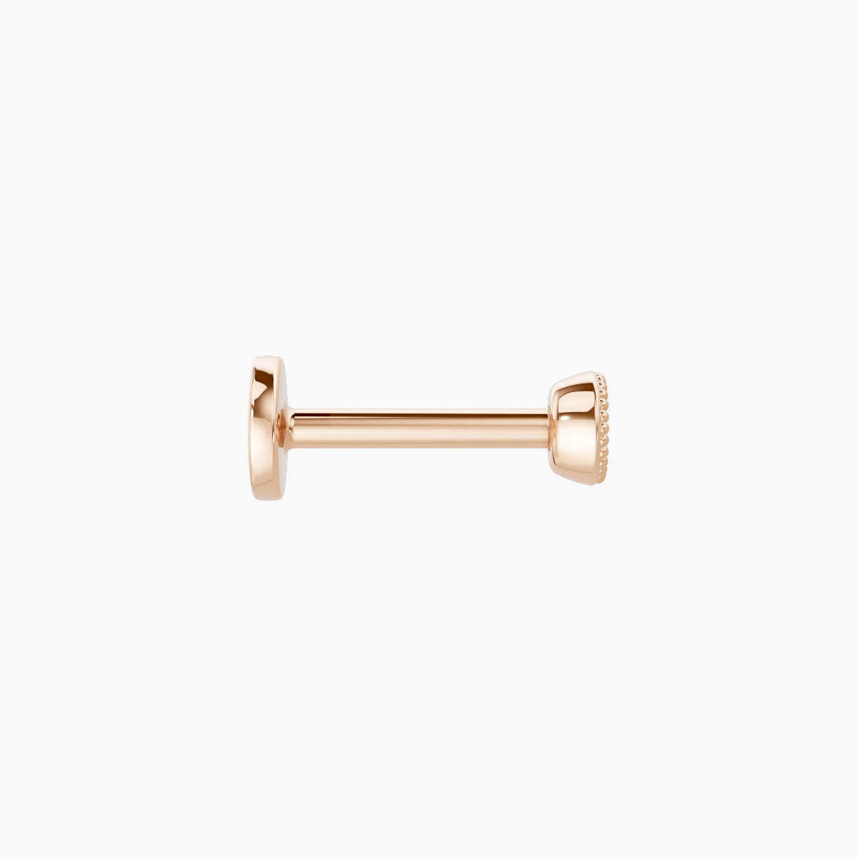 Aya | 18k Rose Gold 3 mm 6.5 mm Round Diamond Nose Piercing