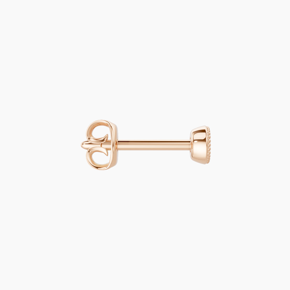 Aya | 18k Rose Gold 3 mm Round Diamond Earring
