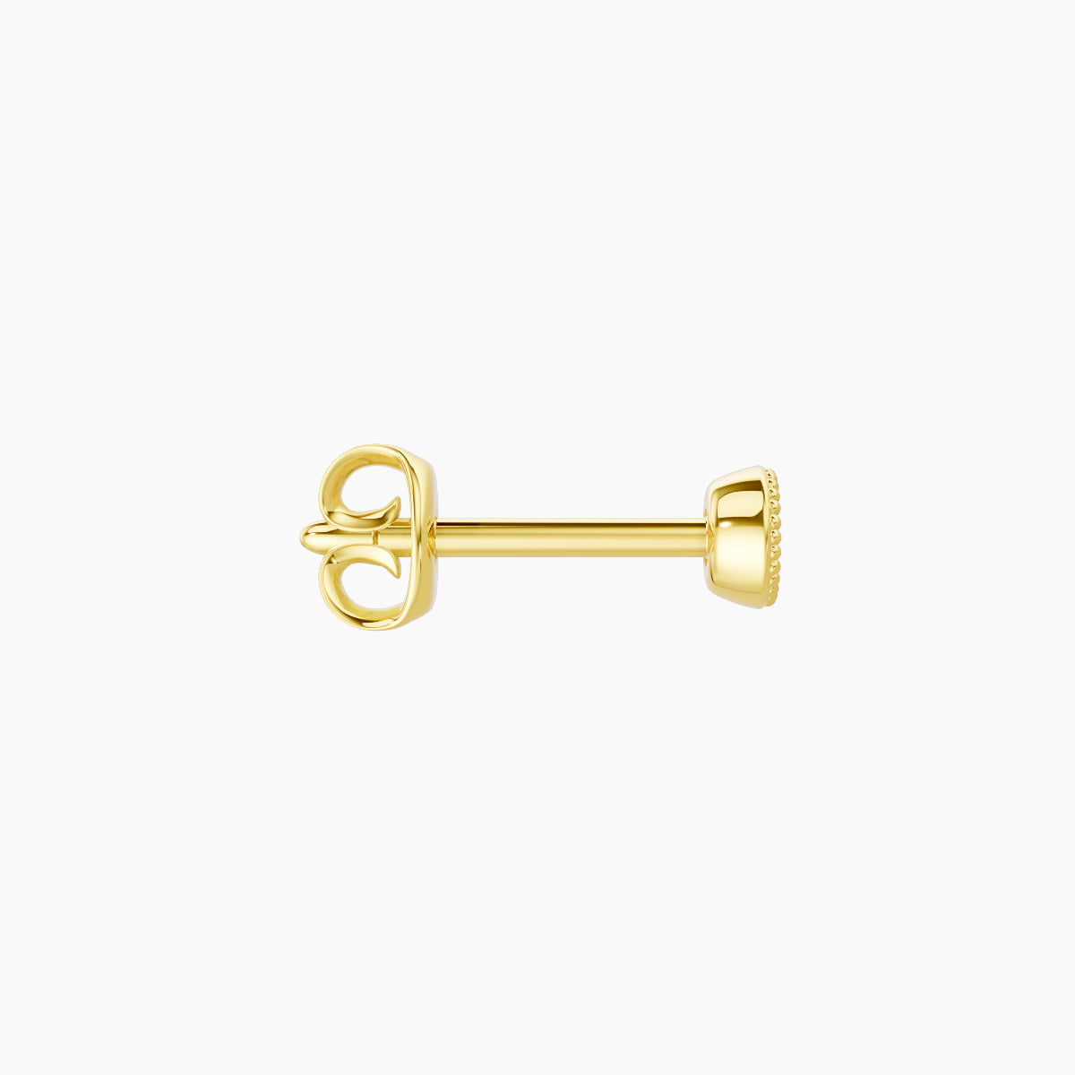 Aya | 18k Yellow Gold 3 mm Round Diamond Earring