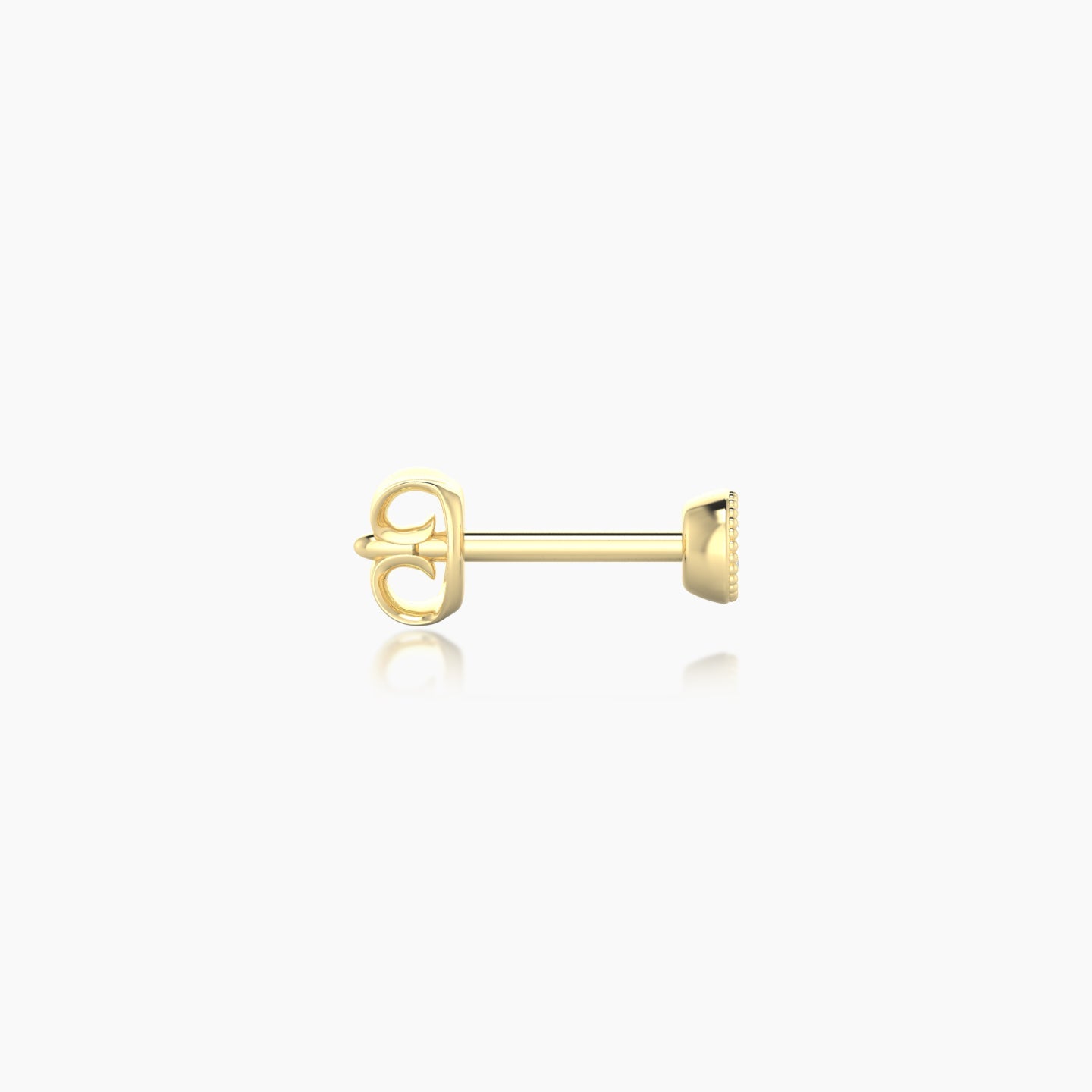 Aya | 18k Yellow Gold 3 mm Round Diamond Earring