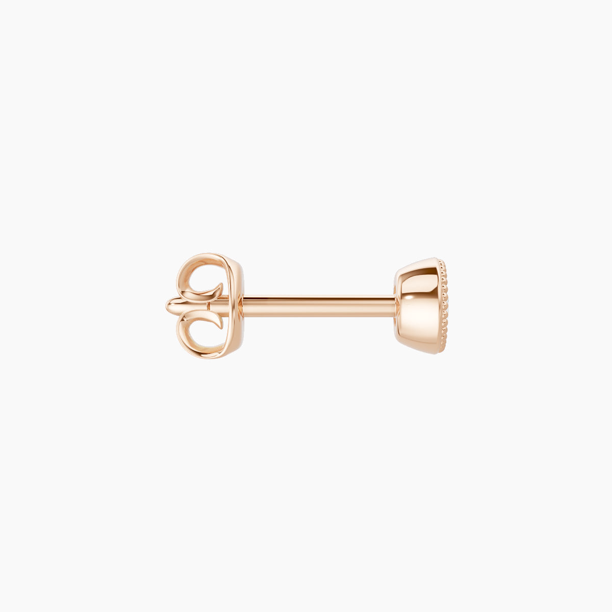 Aya | 18k Rose Gold 3.5 mm Round Diamond Earring
