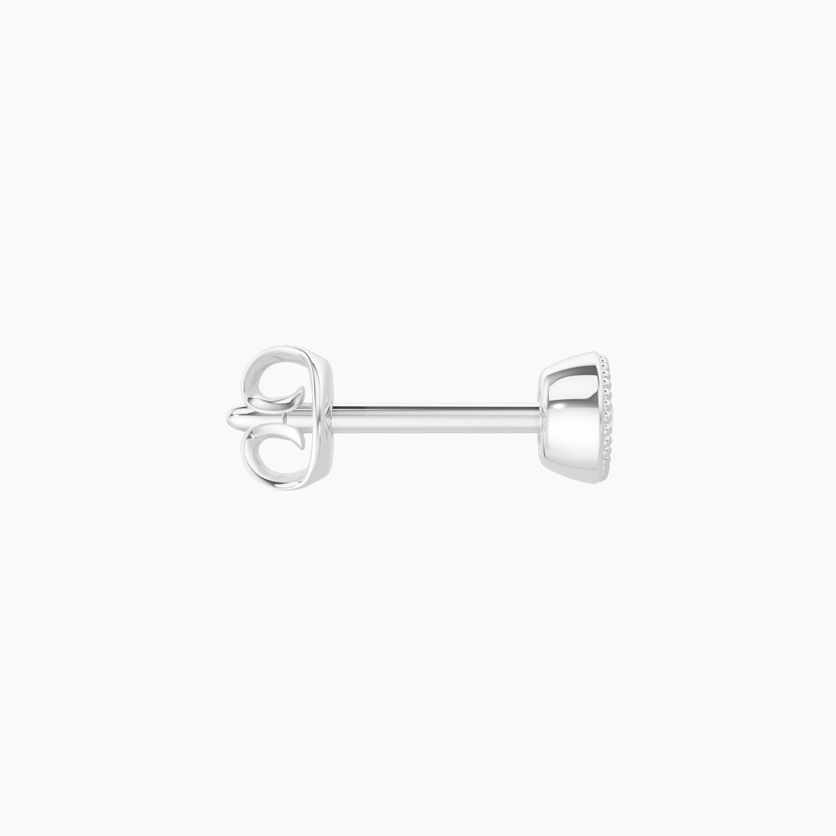 Aya | 18k White Gold 3.5 mm Round Diamond Earring