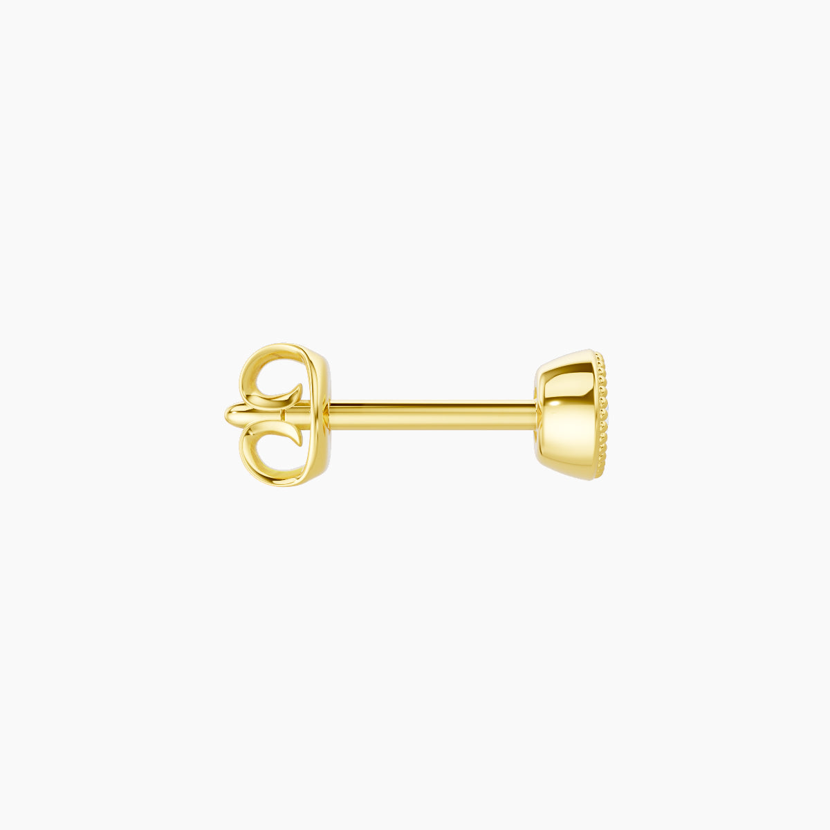 Aya | 18k Yellow Gold 3.5 mm Round Diamond Earring