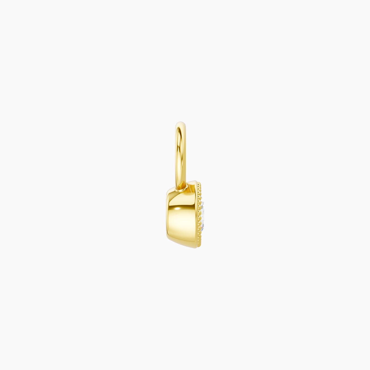 Aya | 18k Yellow Gold 4 mm Round Diamond Charm