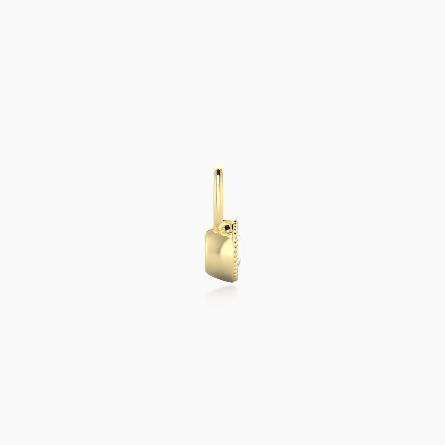 Aya | 18k Yellow Gold 4 mm Round Diamond Charm