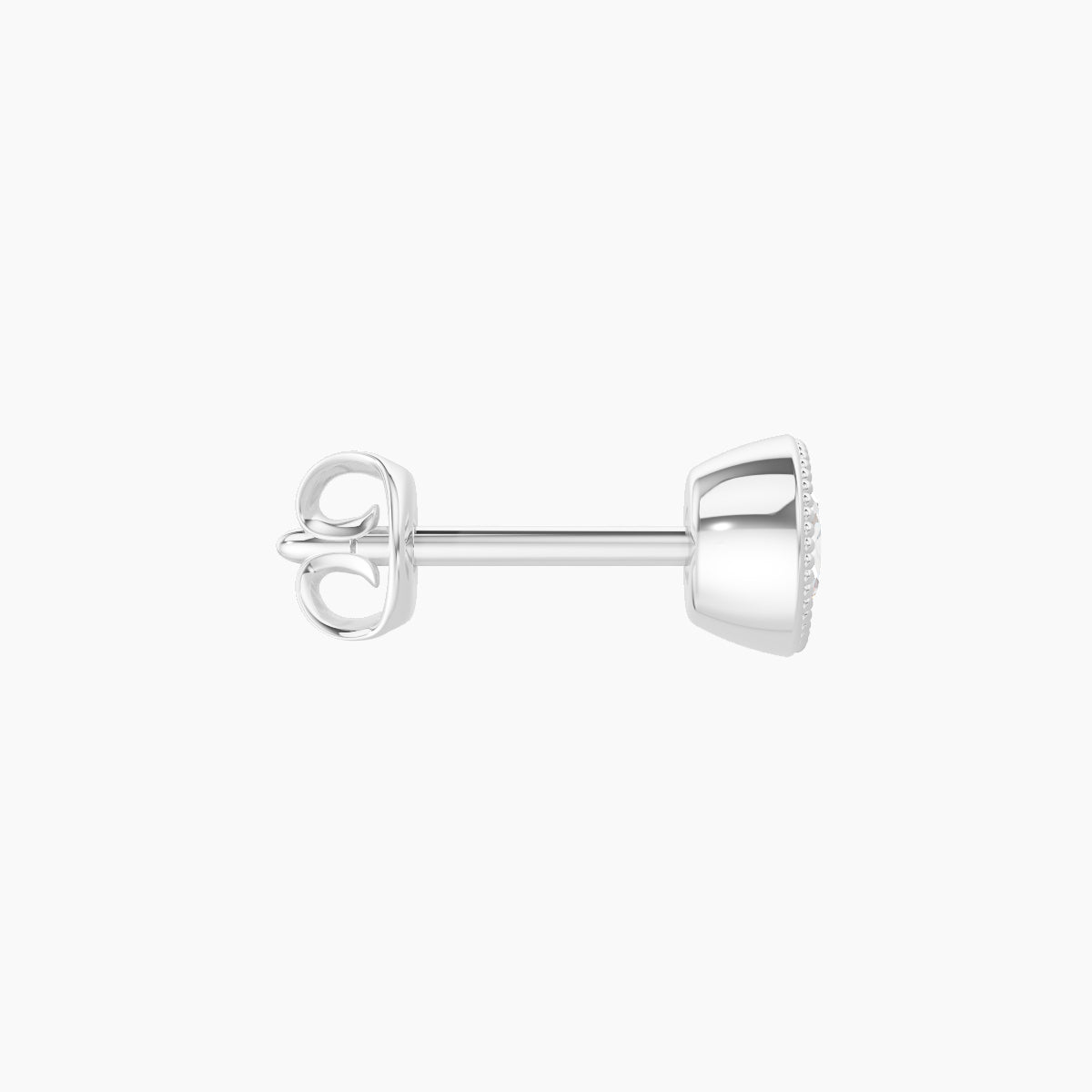 Aya | 18k White Gold 4.5 mm Round Diamond Earring