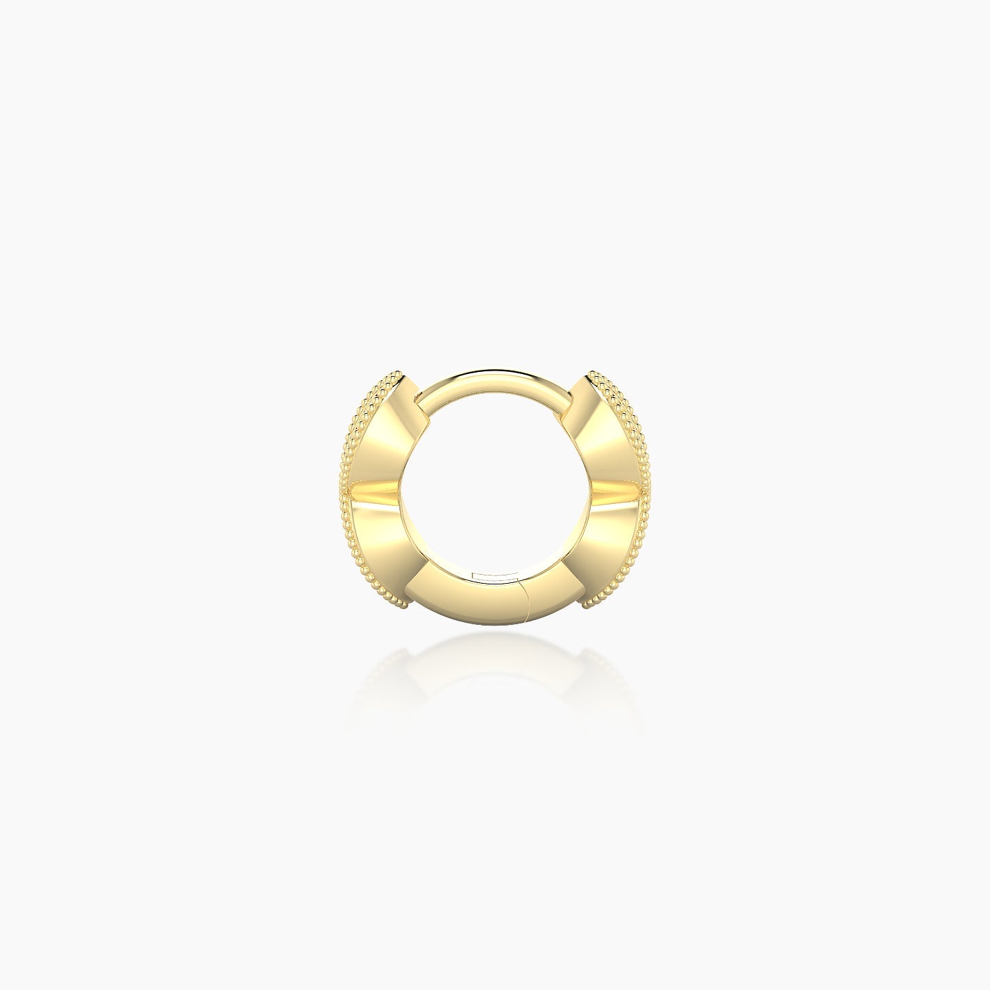 Bellona | 18k Yellow Gold 5 mm Ruby Hoop Piercing