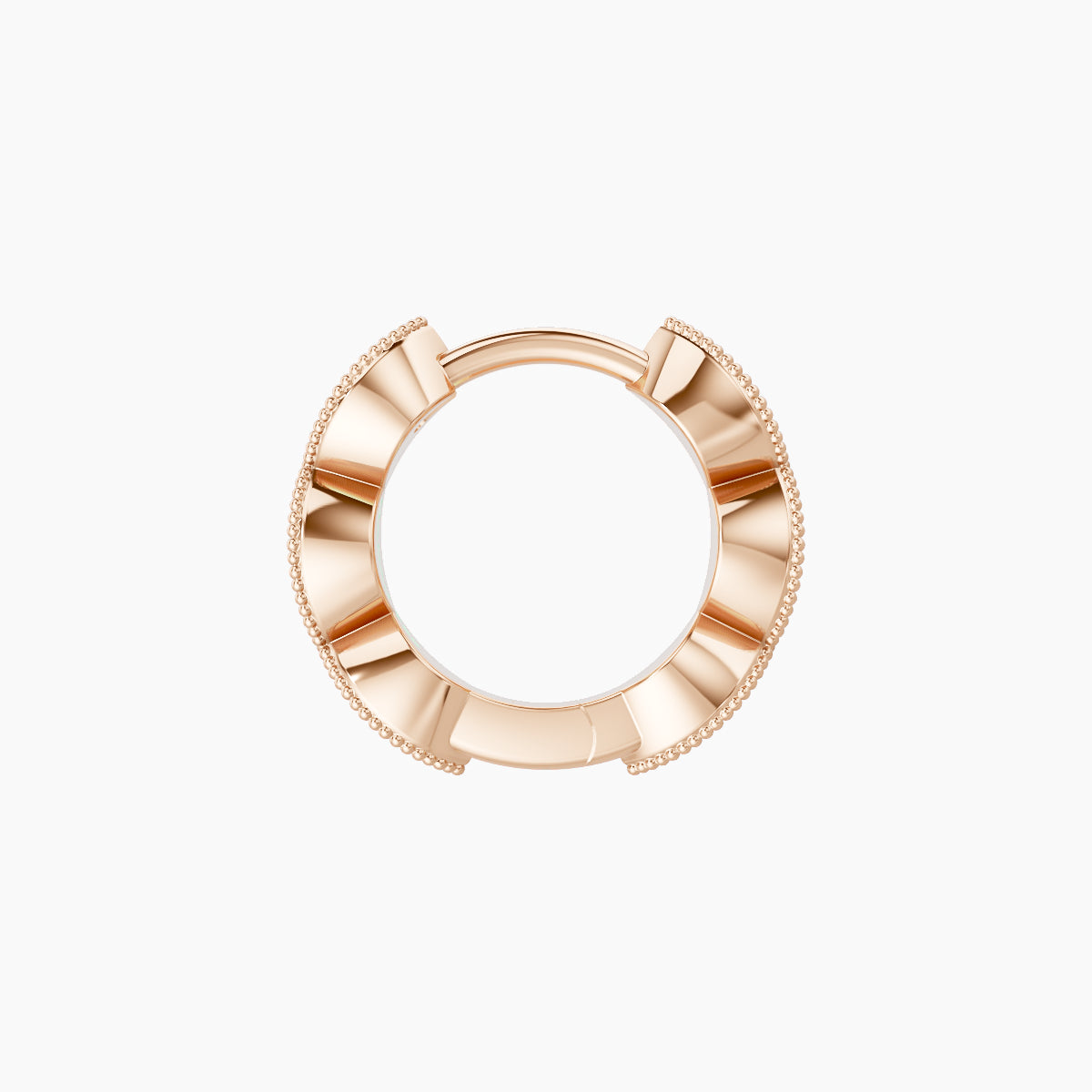Bellona | 18k Rose Gold 6.5 mm Diamond Hoop Piercing