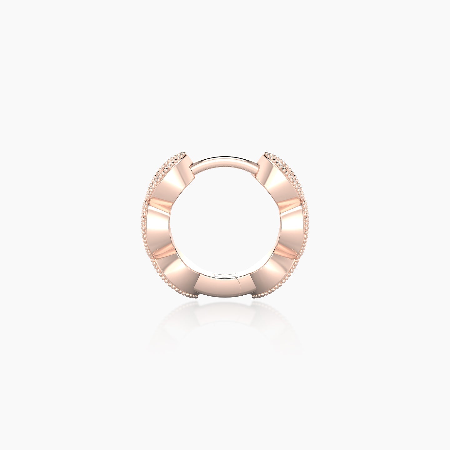 Bellona | 18k Rose Gold 6.5 mm Diamond Nose Ring Piercing