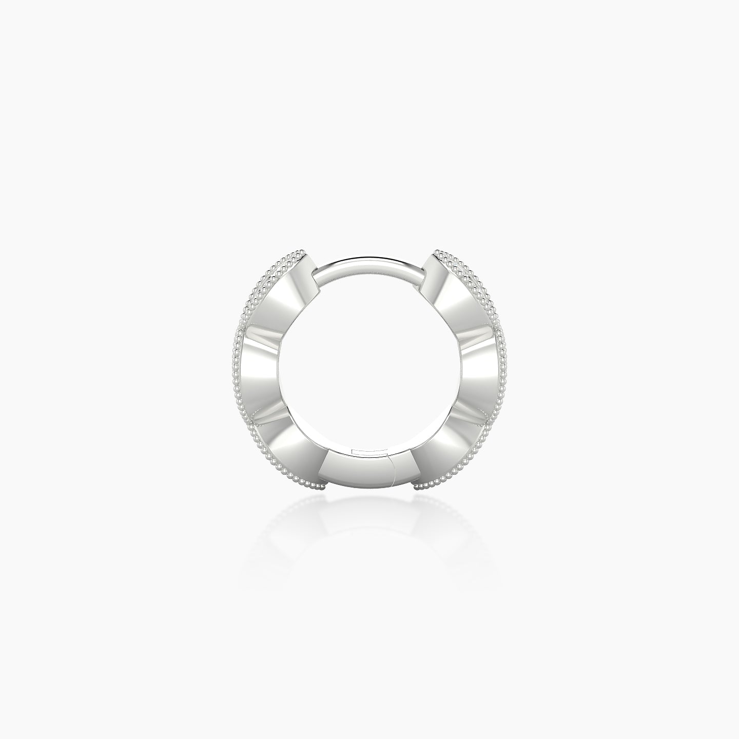 Bellona | 18k White Gold 6.5 mm Diamond Nose Ring Piercing