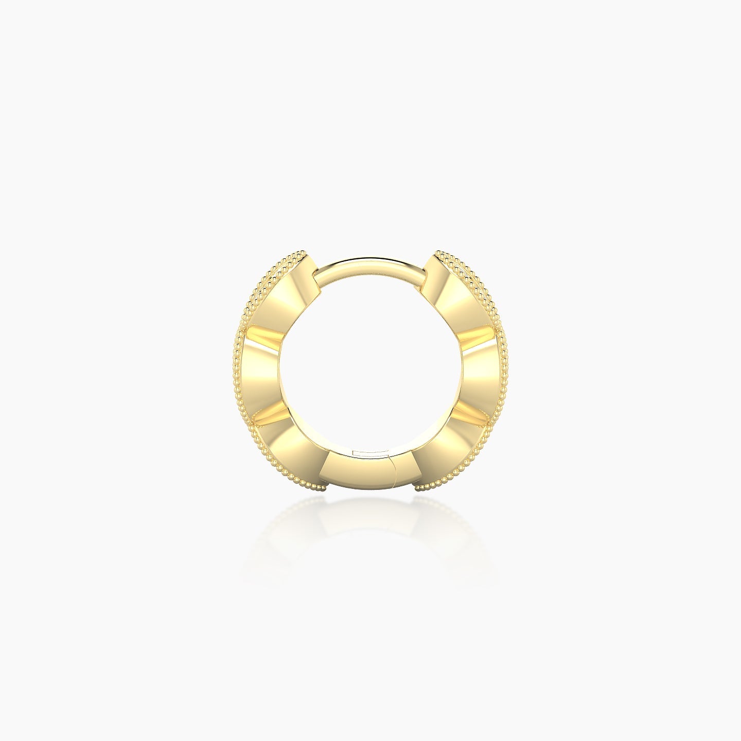 Bellona | 18k Yellow Gold 6.5 mm Diamond Nose Ring Piercing