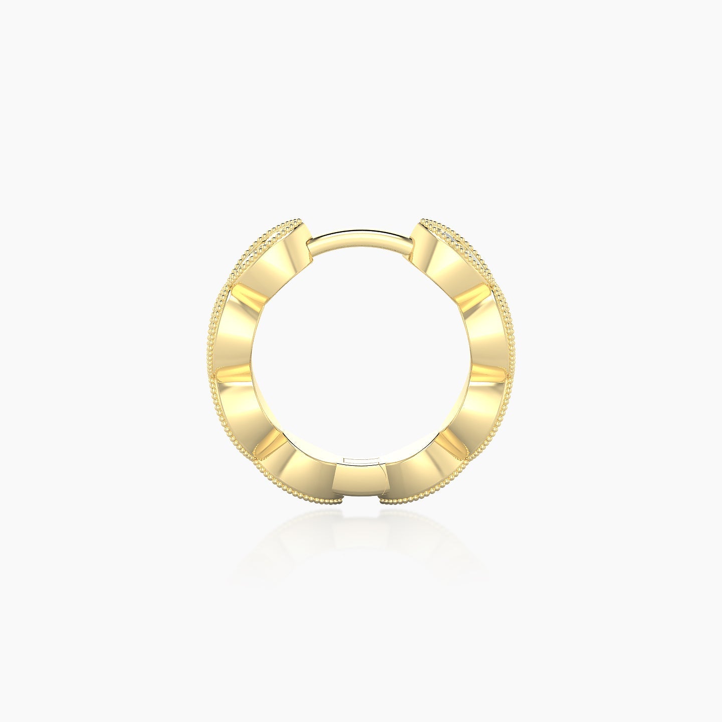 Bellona | 18k Yellow Gold 8 mm Diamond Nose Ring Piercing
