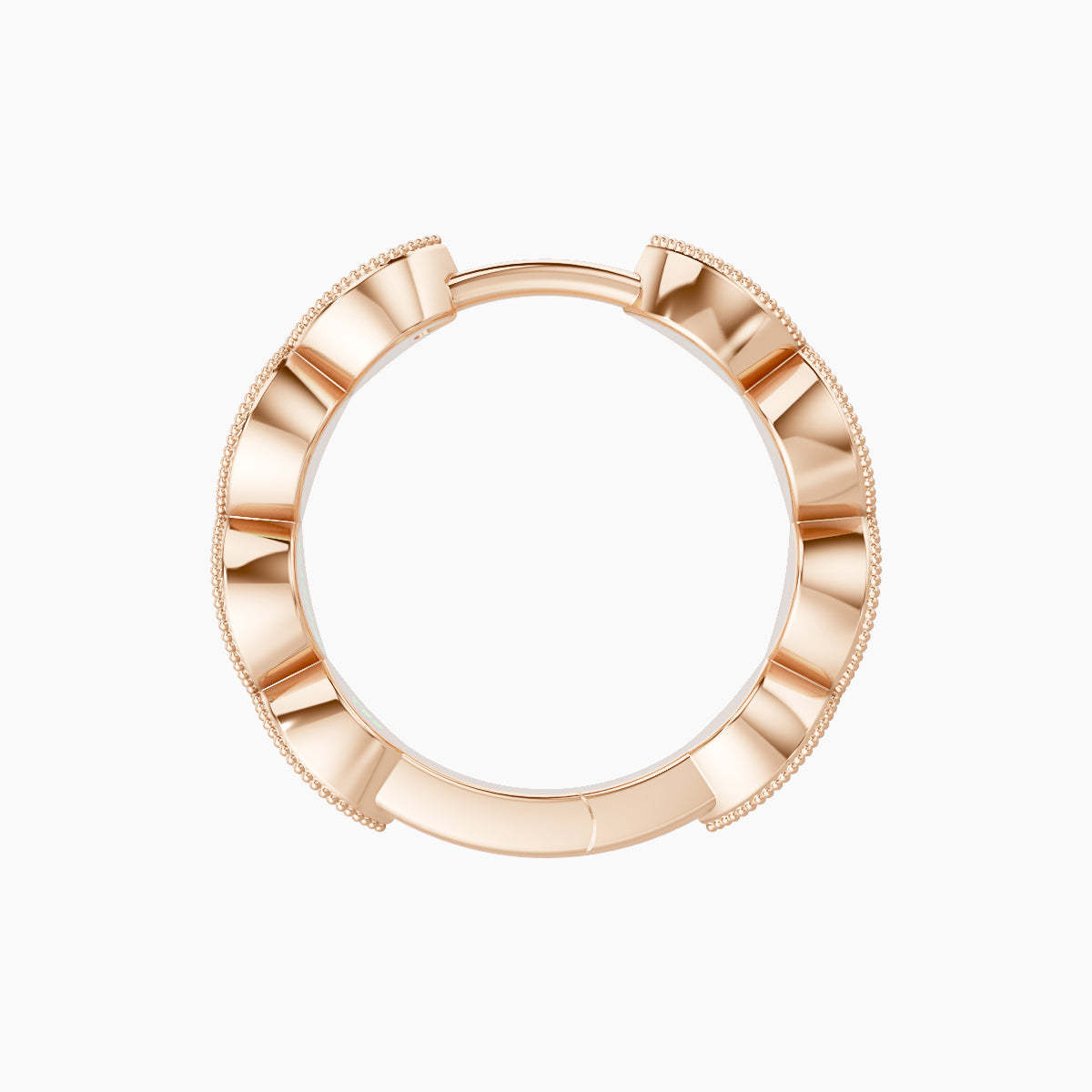 Bellona | 18k Rose Gold 9.5 mm Diamond Nose Ring Piercing