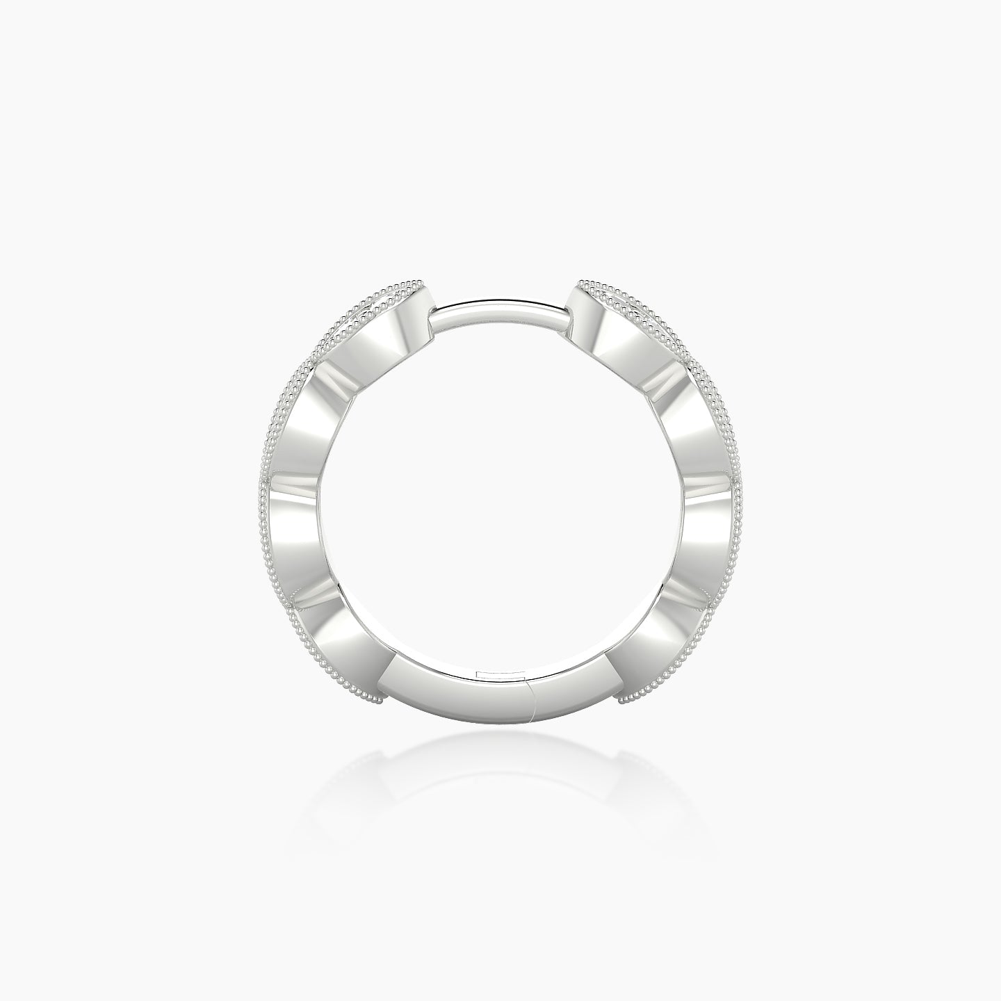 Bellona | 18k White Gold 9.5 mm Diamond Nose Ring Piercing