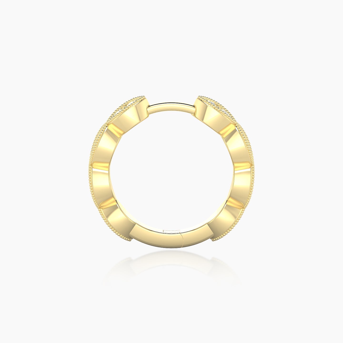 Bellona | 18k Yellow Gold 9.5 mm Diamond Nose Ring Piercing