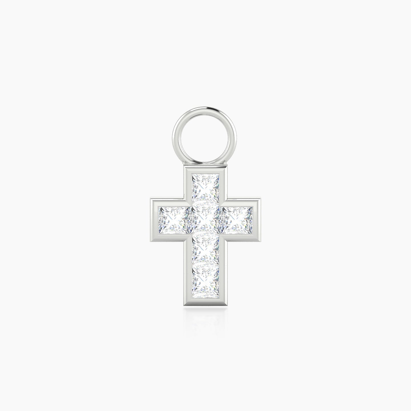 Calypso | 18k White Gold 9.5 mm Diamond Charm