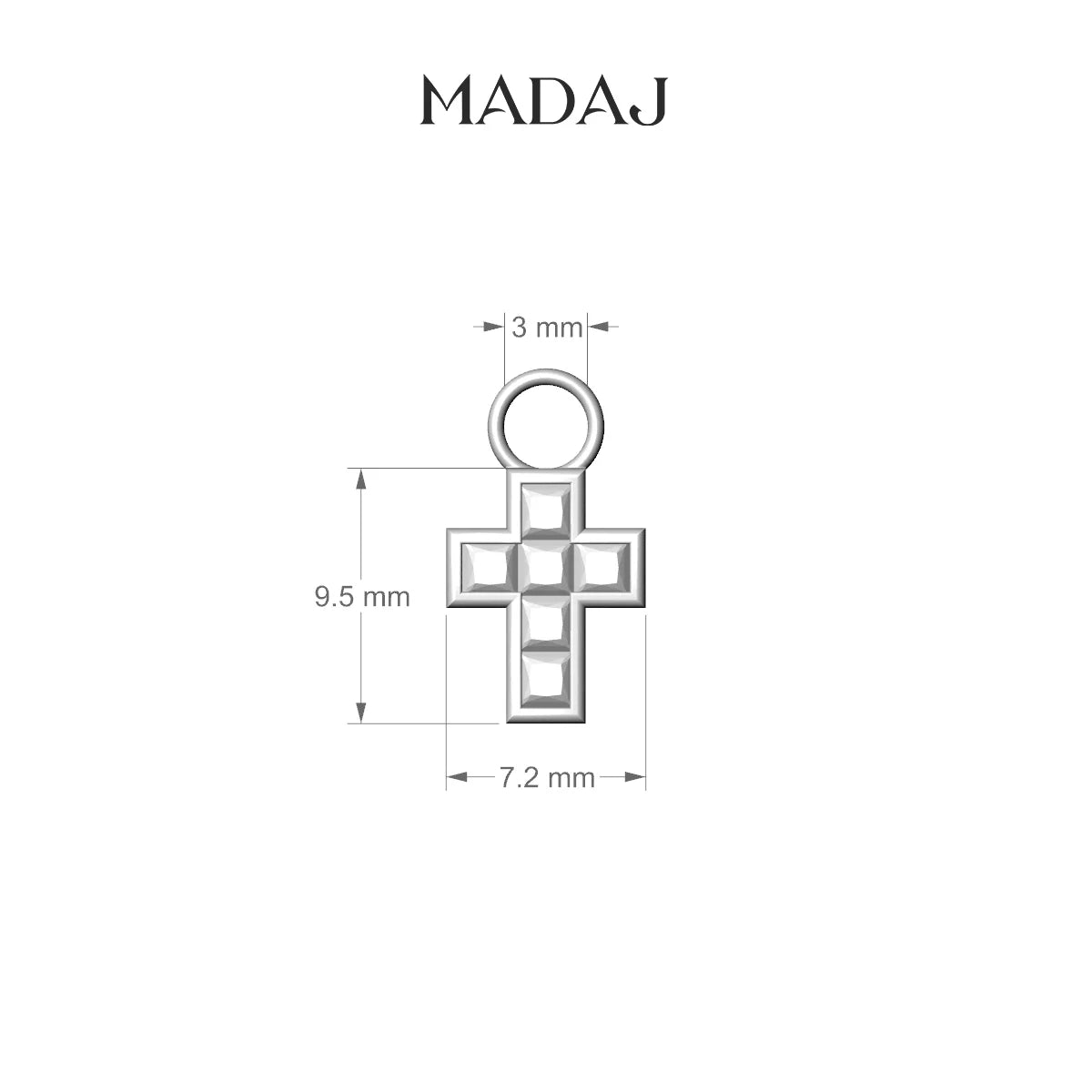 Calypso | 18k Yellow Gold 9.5 mm Diamond Charm