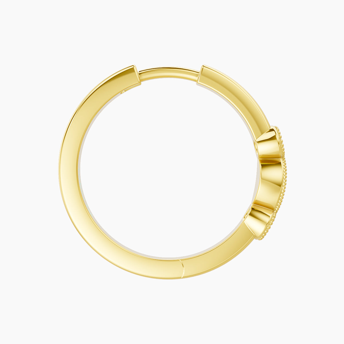 Camilla | 18k Yellow Gold 11 mm Sapphire Hoop Piercing
