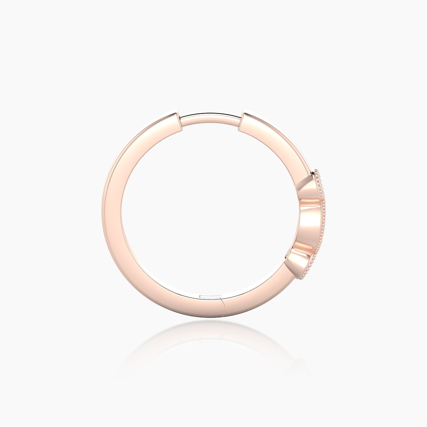 Camilla | 18k Rose Gold 11 mm Diamond Hoop Piercing