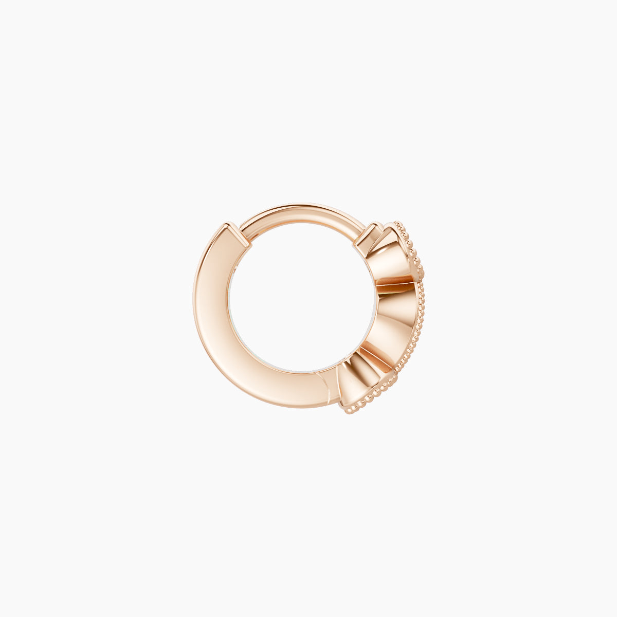 Camilla | 18k Rose Gold 5 mm Sapphire Hoop Piercing