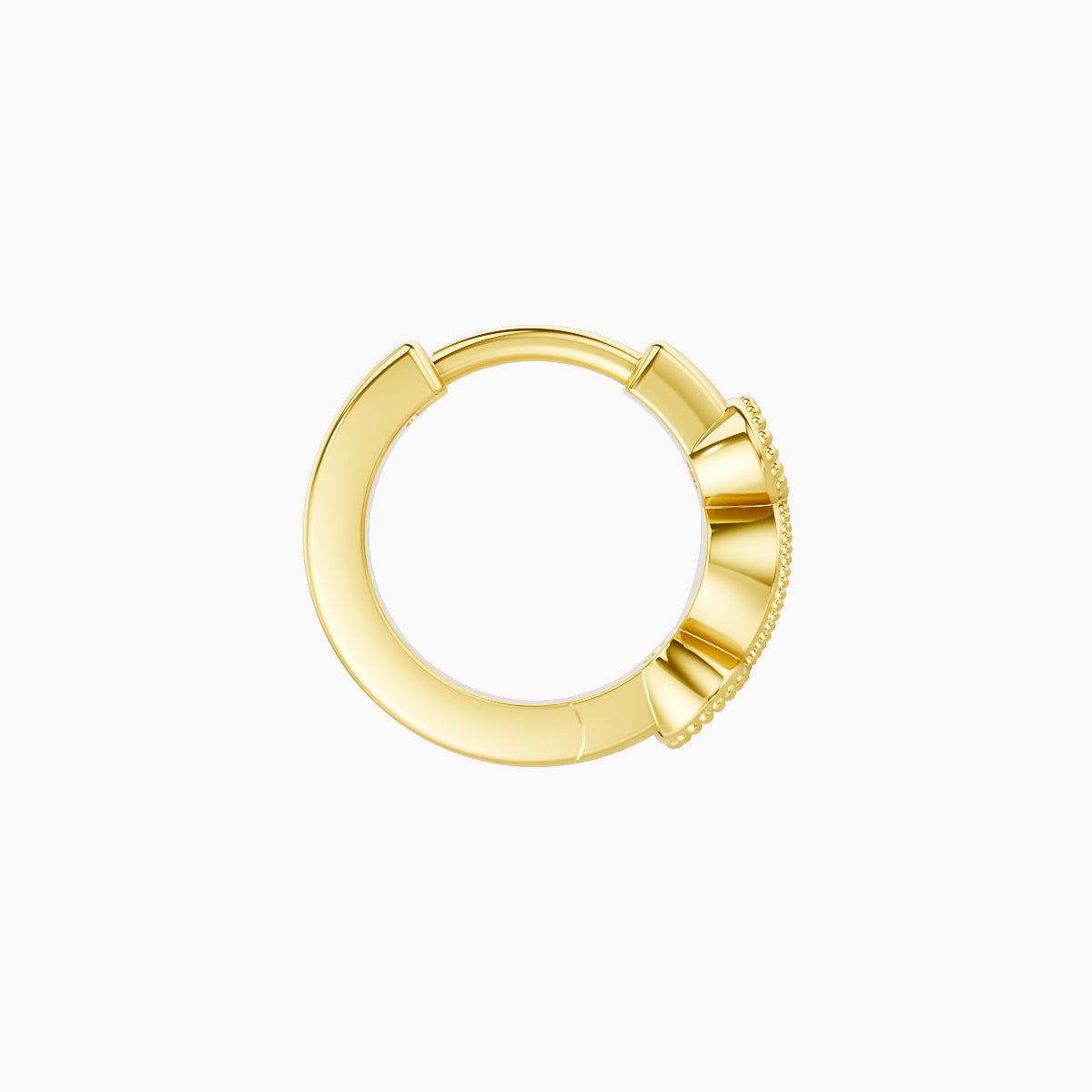 Camilla | 18k Yellow Gold 6.5 mm Diamond Nose Ring Piercing