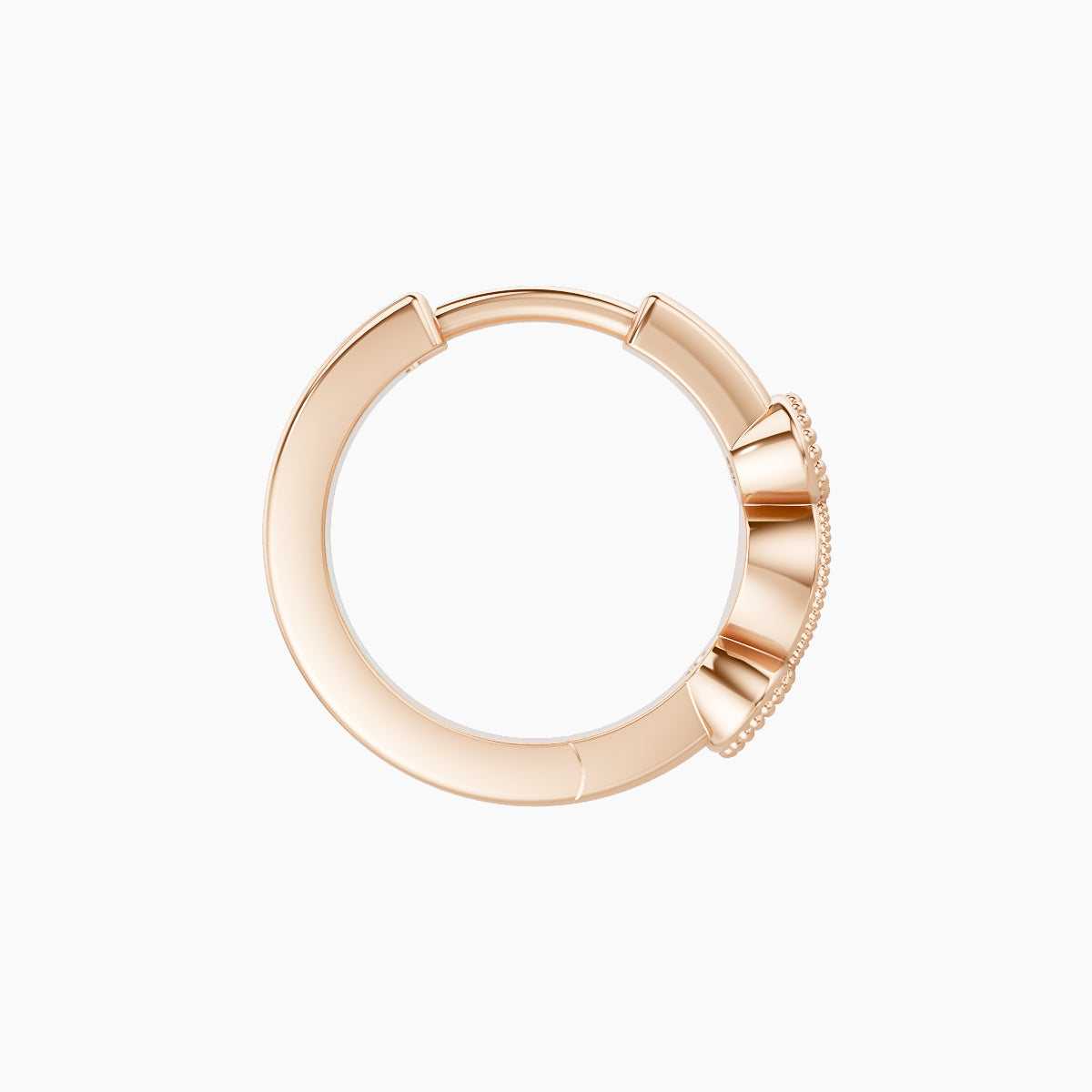 Camilla | 18k Rose Gold 8 mm Sapphire Hoop Piercing