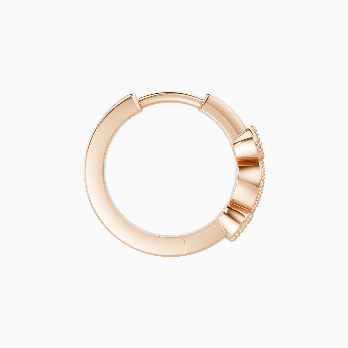 Camilla | 18k Rose Gold 8 mm Diamond Nose Ring Piercing