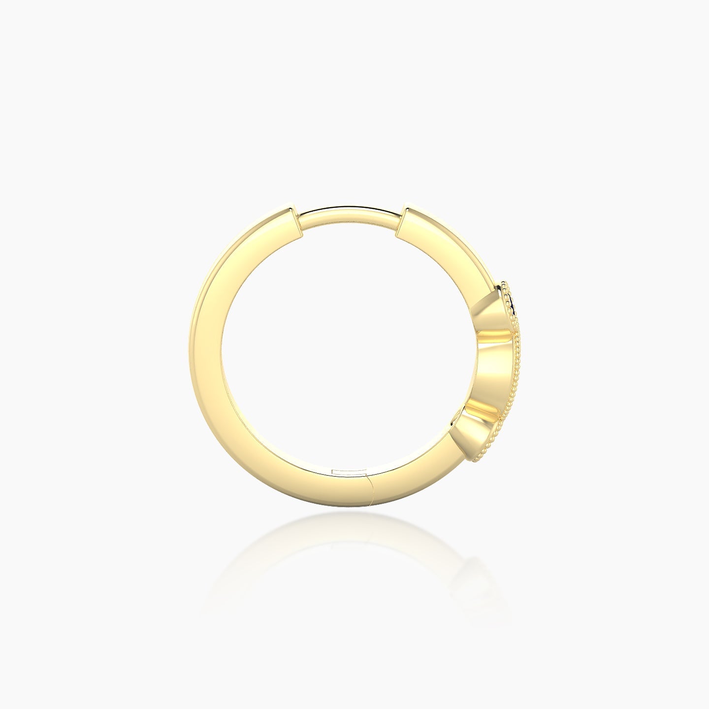 Camilla | 18k Yellow Gold 9.5 mm Sapphire Hoop Piercing