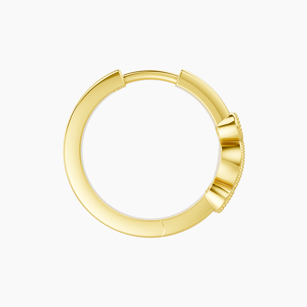 Camilla | 18k Yellow Gold 9.5 mm Diamond Nose Ring Piercing