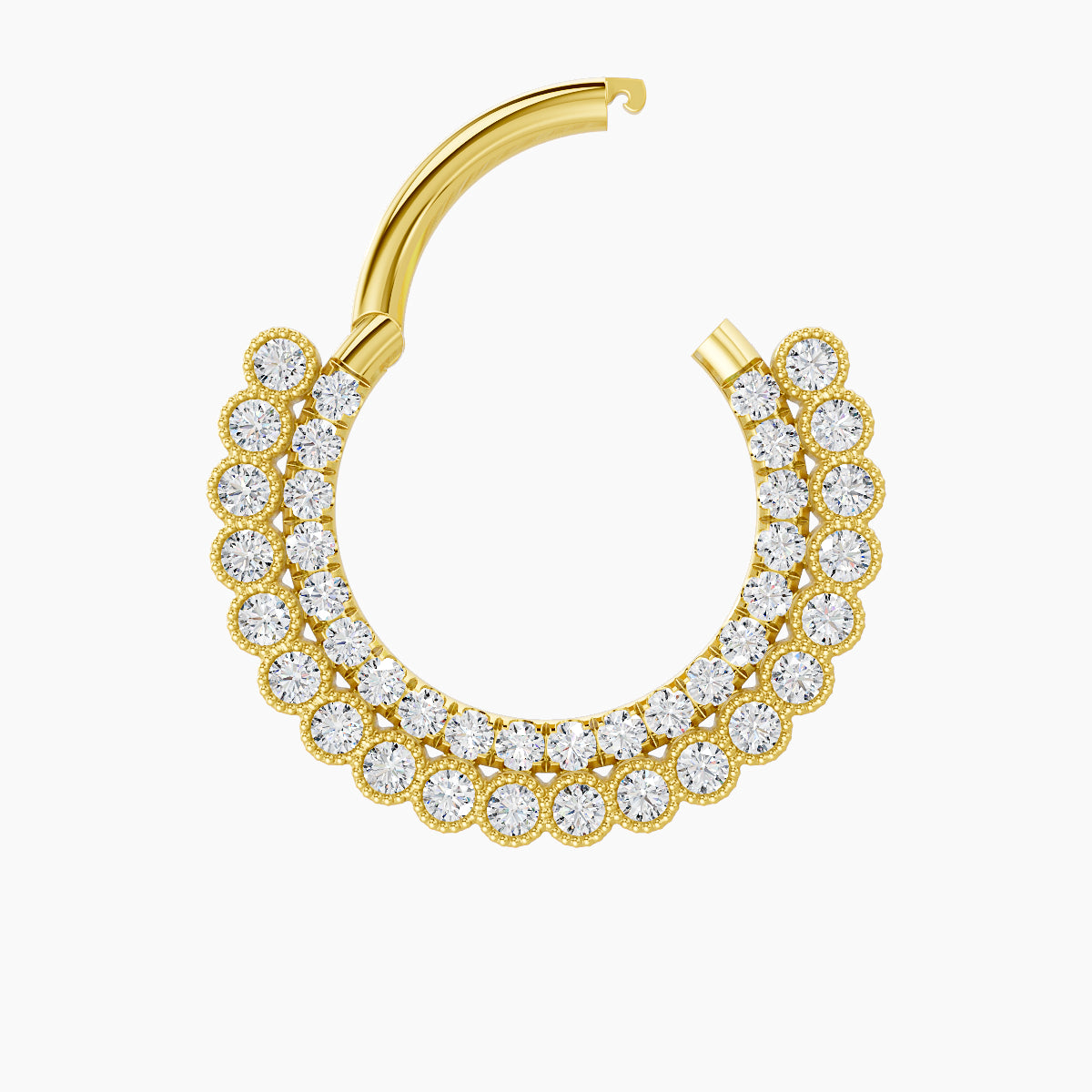 Cassandre | 18k Yellow Gold 9.5 mm Diamond Daith Piercing