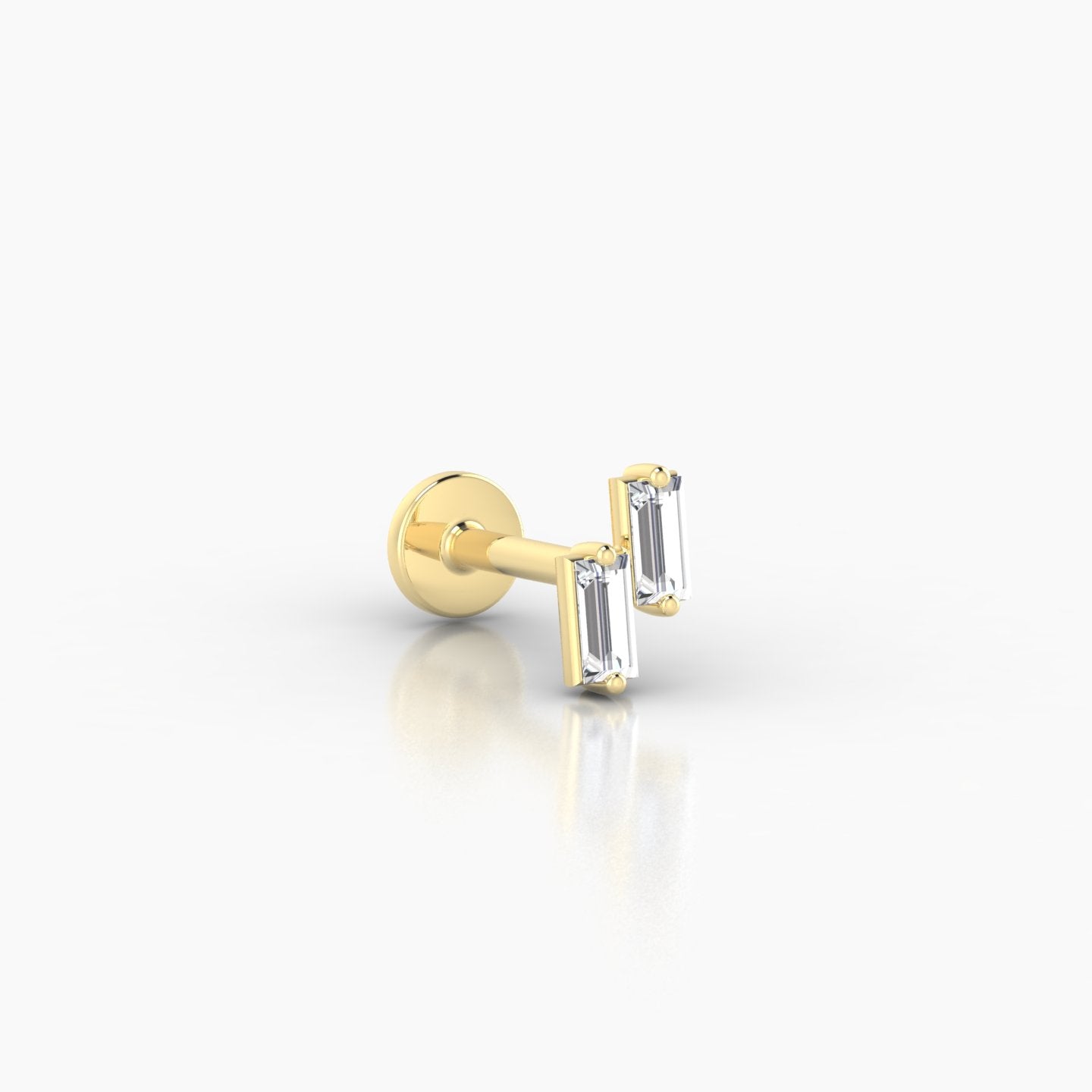 Ceres | 18k Yellow Gold 5 mm 5 mm Diamond Nose Piercing