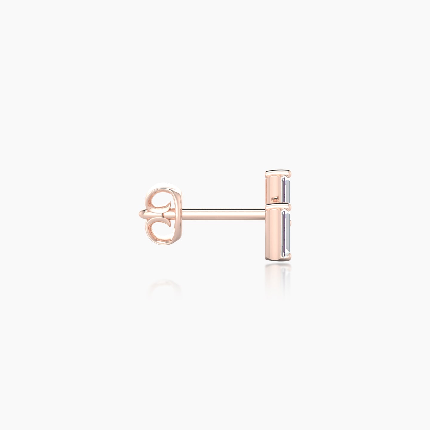 Ceres | 18k Rose Gold 5 mm Diamond Earring