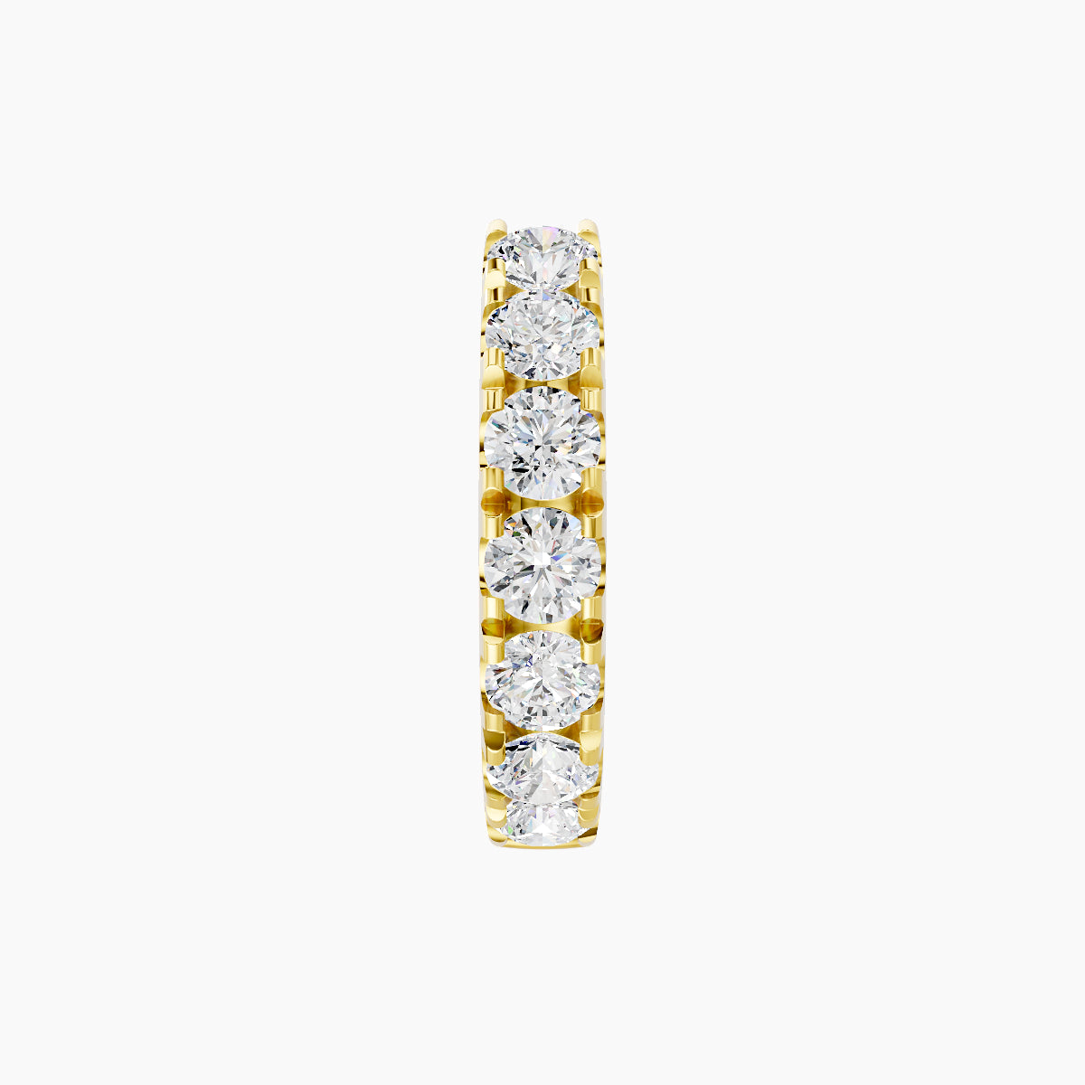 Cleta | 18k Yellow Gold 8 mm Diamond Hoop Piercing