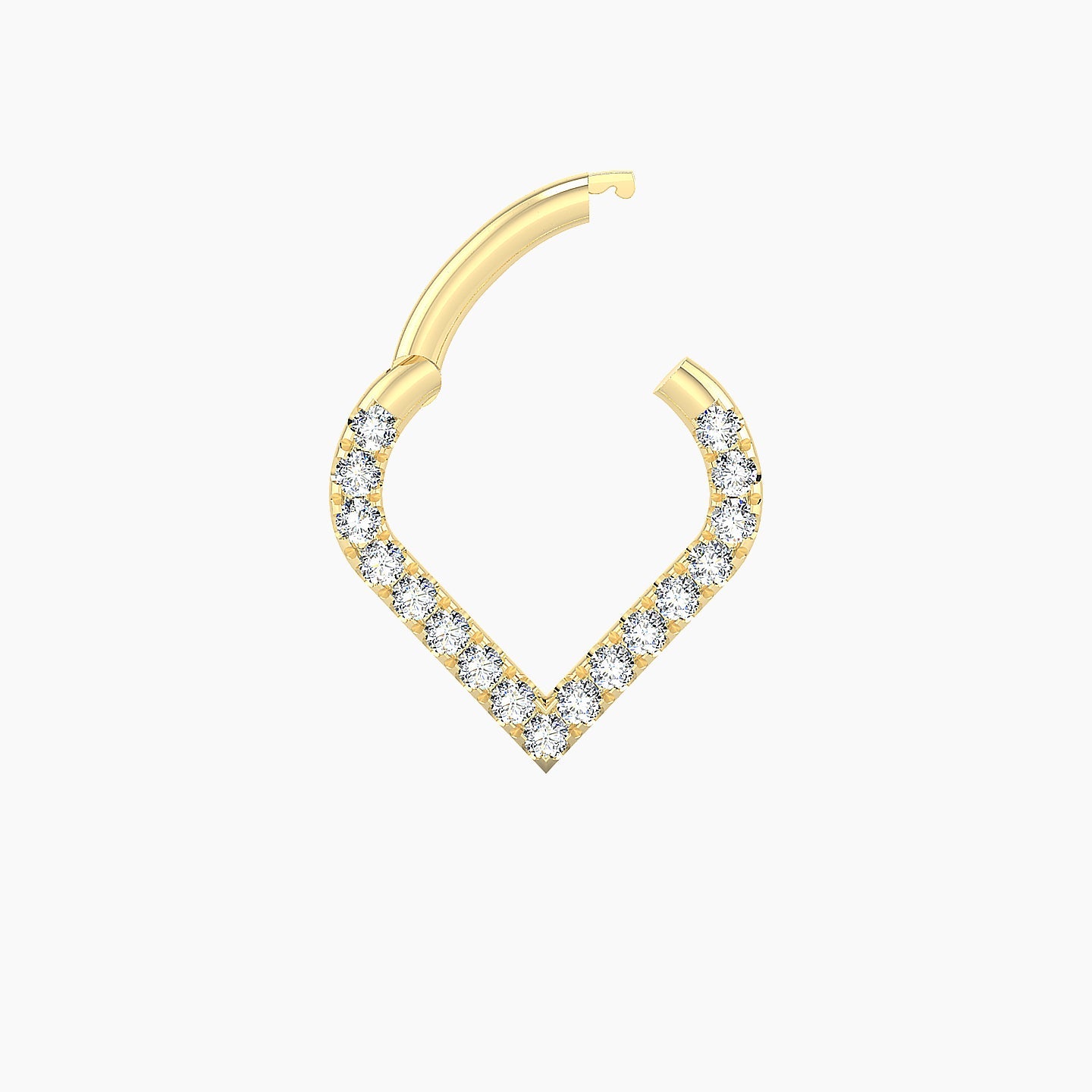 Cora | 18k Yellow Gold 6.5 mm Diamond Septum Piercing