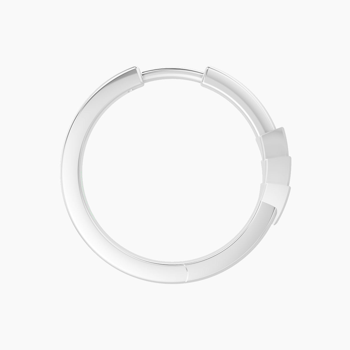 Cybele | 18k White Gold 11 mm Sapphire Hoop Piercing