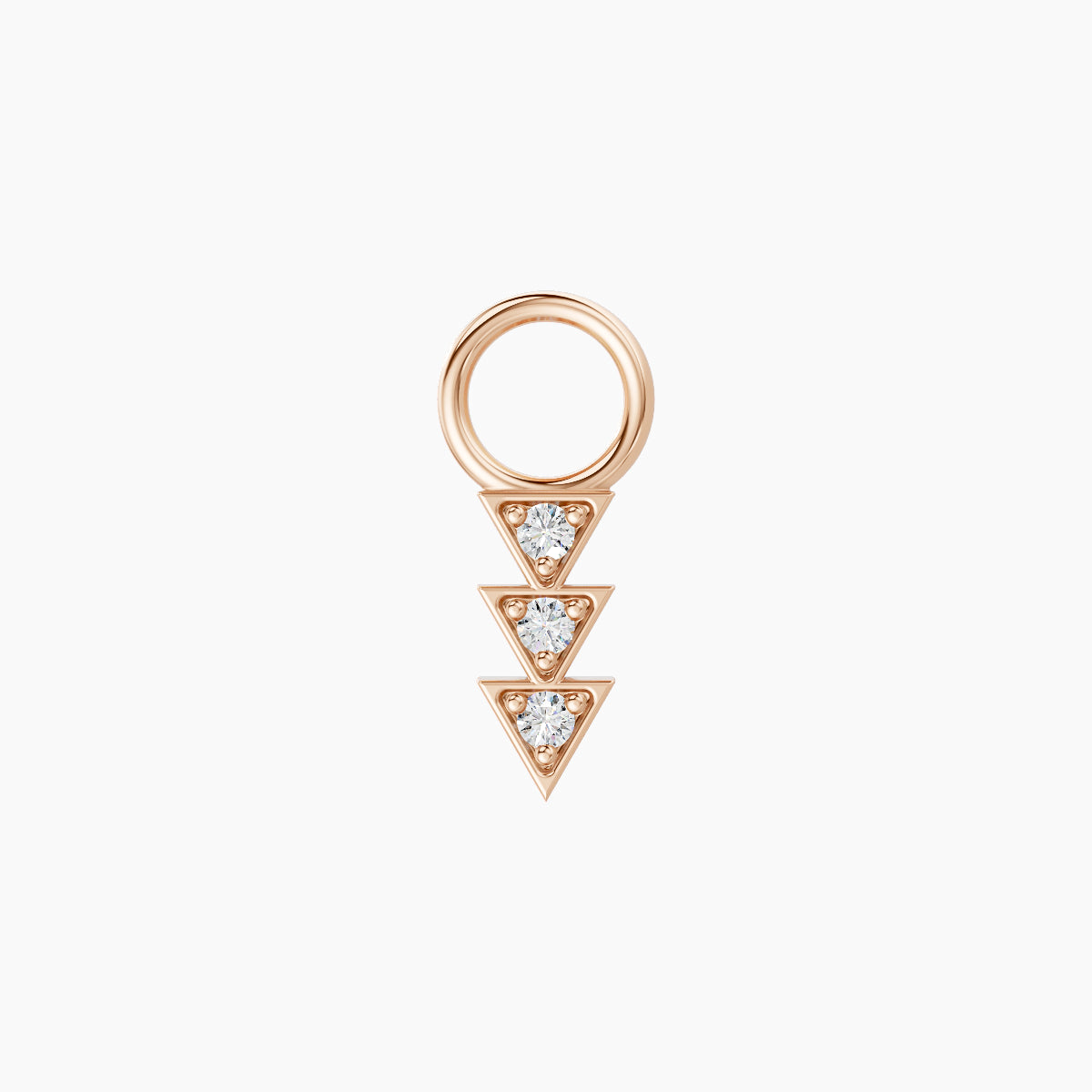 Cybele | 18k Rose Gold 6 mm Diamond Charm