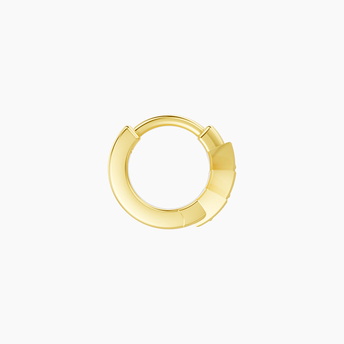 Cybele | 18k Yellow Gold 5 mm Sapphire Hoop Piercing