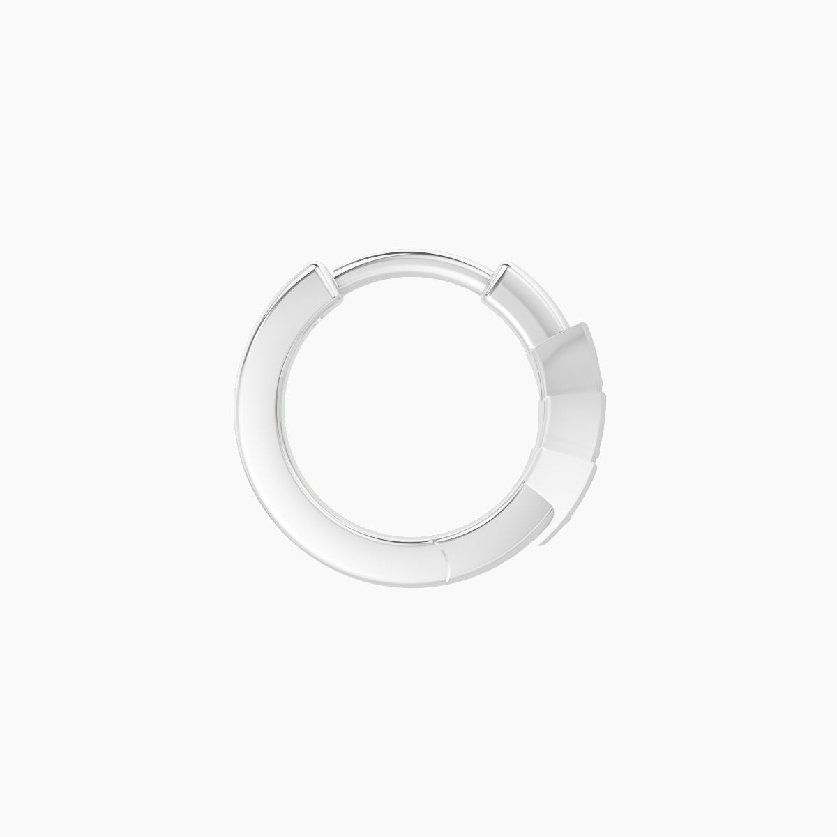 Cybele | 18k White Gold 6.5 mm Sapphire Hoop Piercing