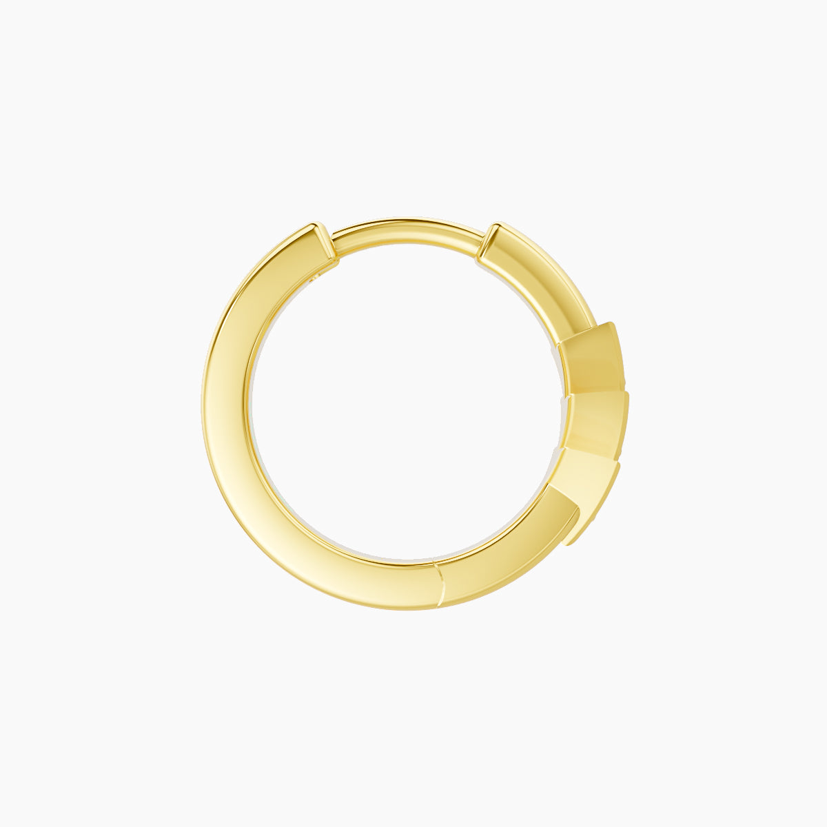 Cybele | 18k Yellow Gold 8 mm Sapphire Hoop Piercing