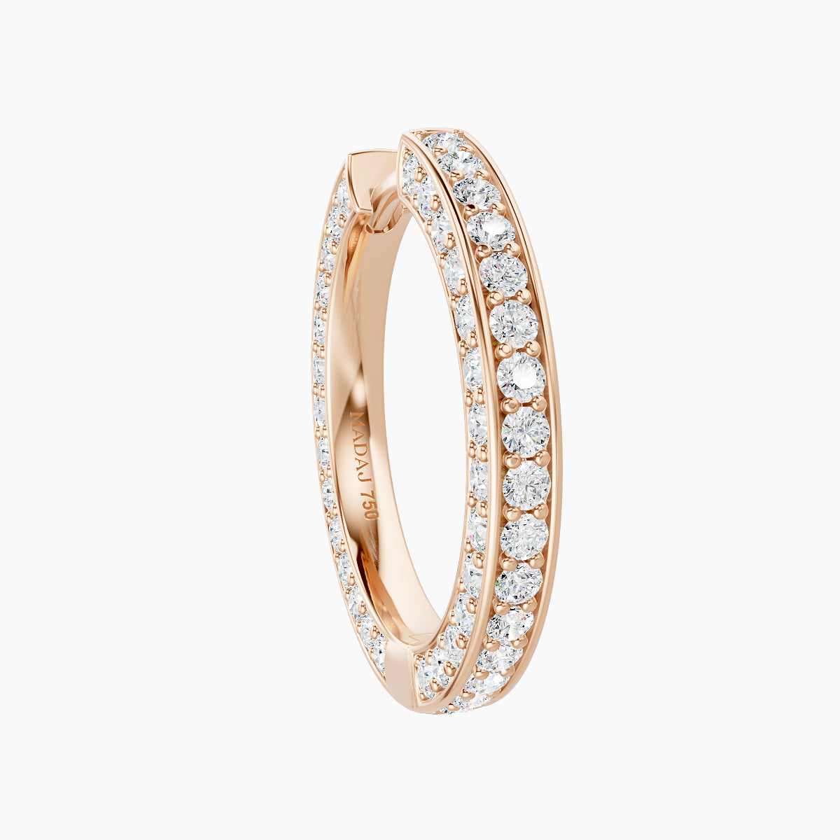 Damia | 18k Rose Gold 11 mm Diamond Hoop Piercing